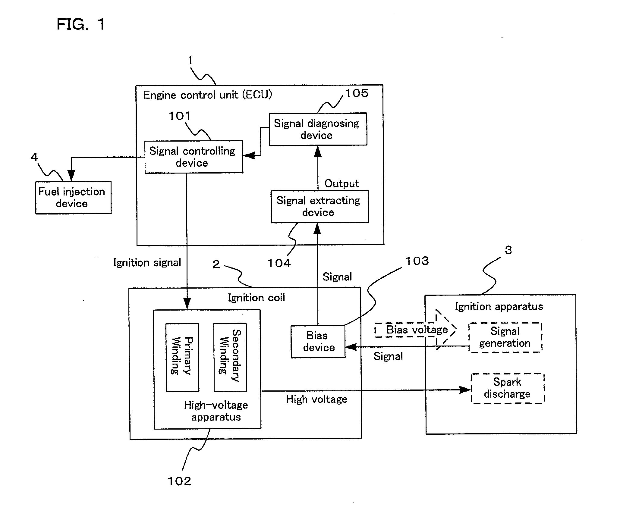 Internal combustion engine ignition controlling apparatus having ignition diagnosing function