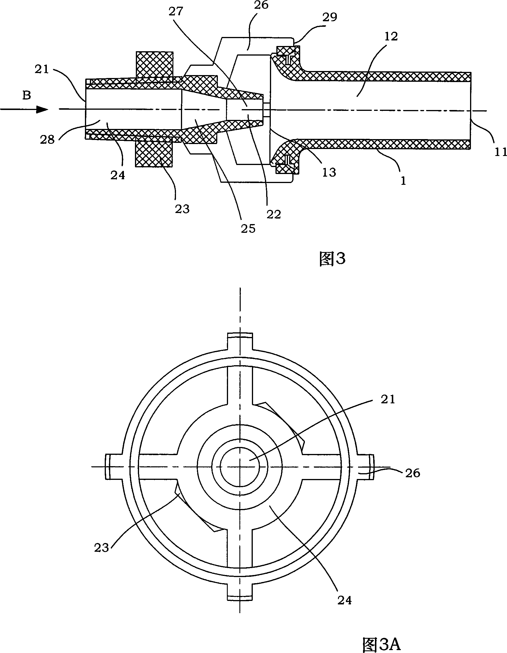 Energy-saving jet purging device