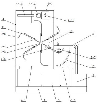 A kind of tape cut-off rewinding mechanism for tape production