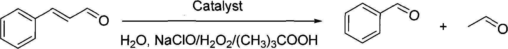 Method for preparing benzaldehyde by using cyclodextrin polymer to catalyze oxidation of cinnamic aldehyde or cinnamon oil