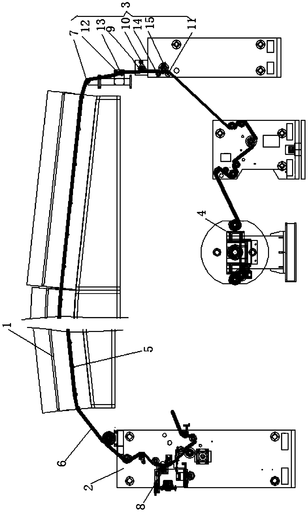 A battery separator is reversed to the smoothing roller after being coated out of the drying oven