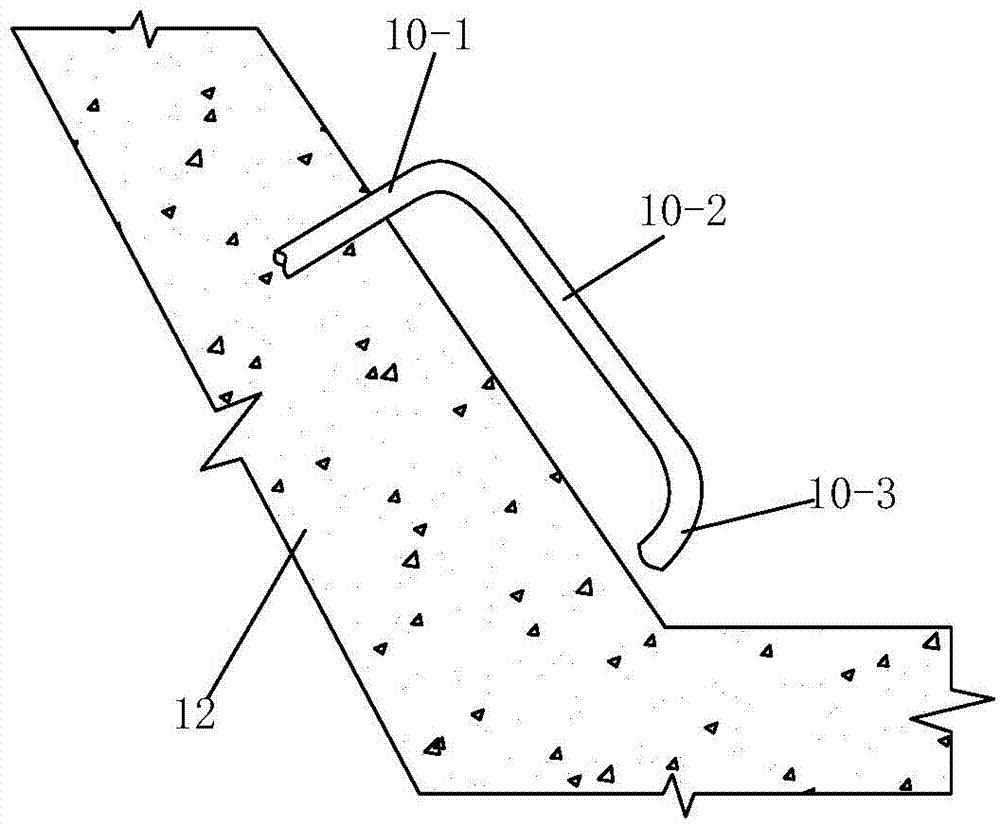 Roadbed slope frame girder anchor rod drawing instrument