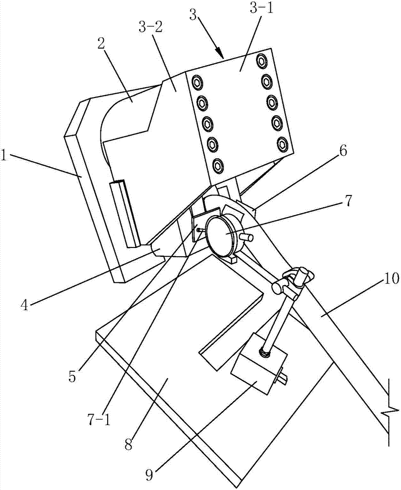 Roadbed slope frame girder anchor rod drawing instrument