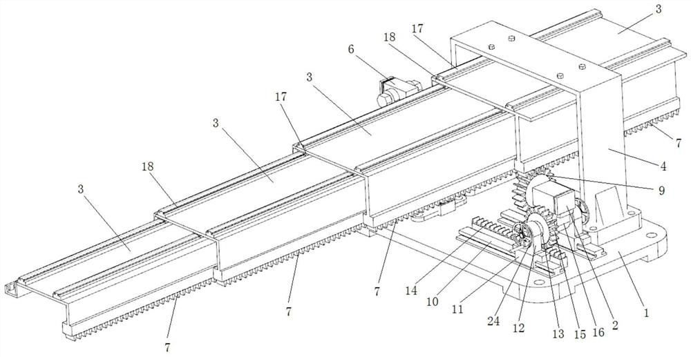 A flexion and extension device based on directional wheel meshing transmission and its application method