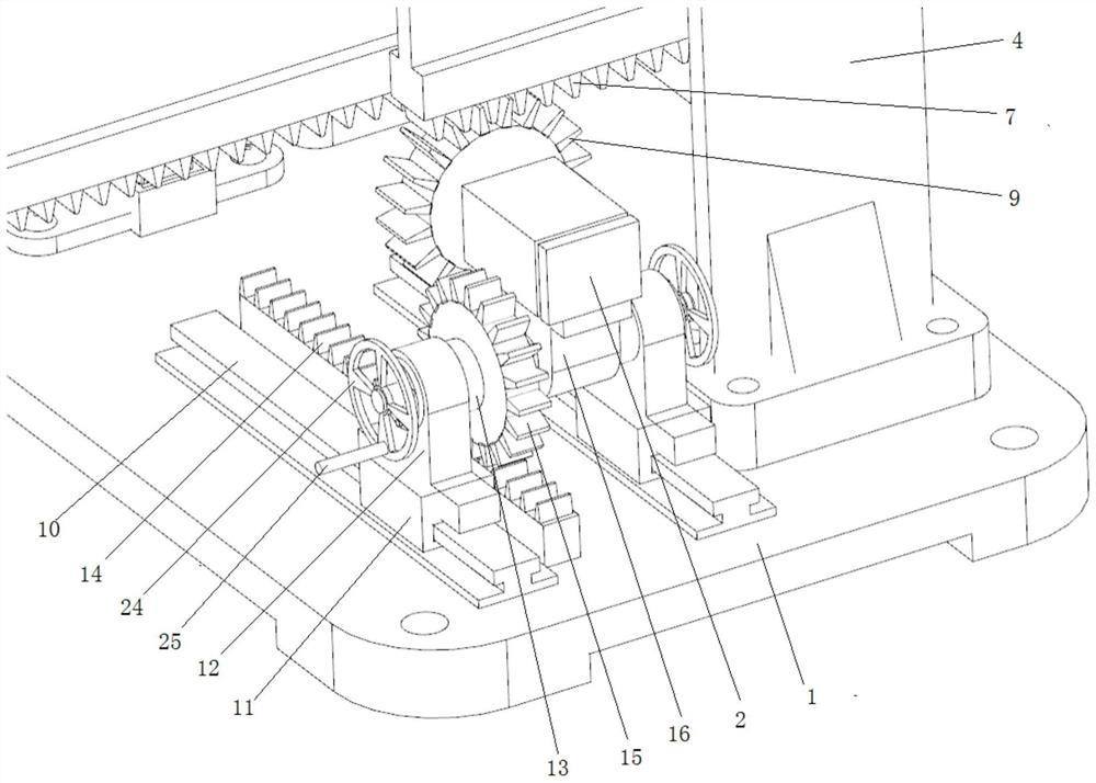 A flexion and extension device based on directional wheel meshing transmission and its application method