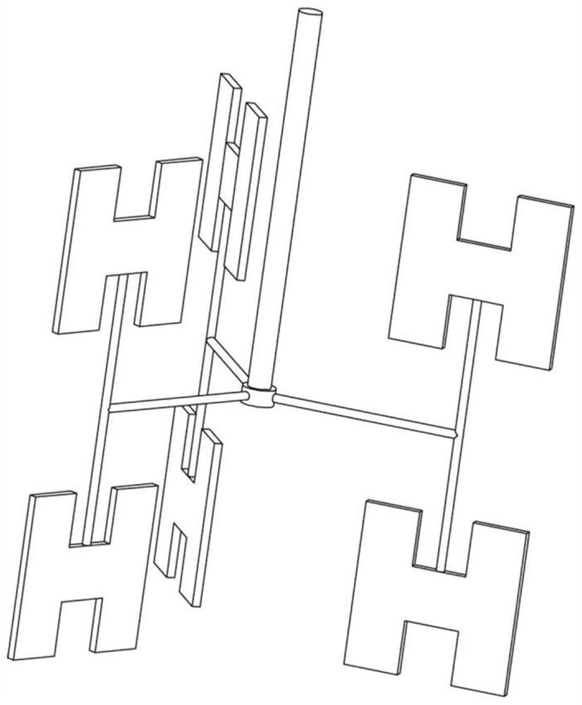 Fractal blade stirrer