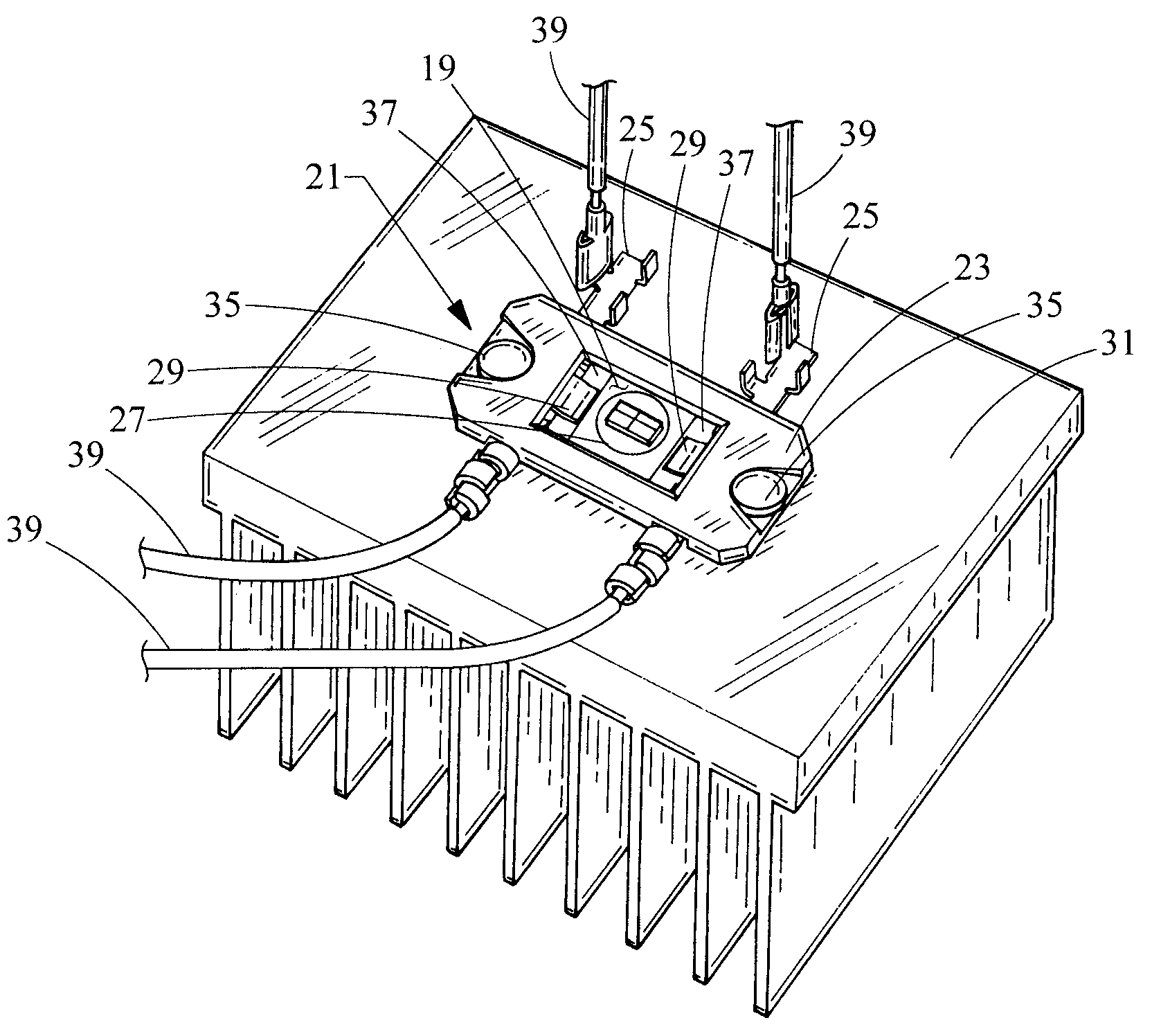 LED interconnect spring clip assembly