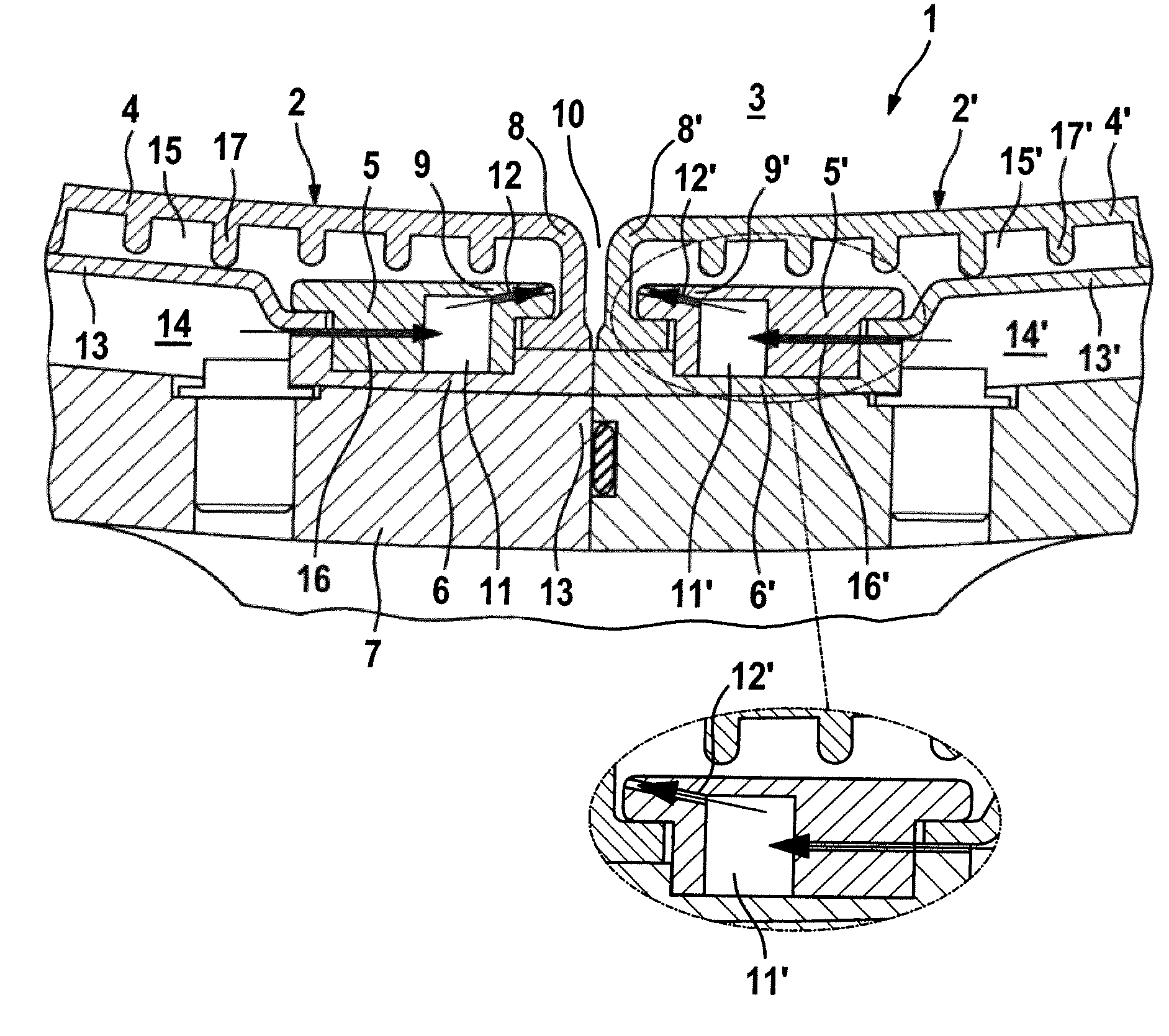 Combustion chamber of a combustion system