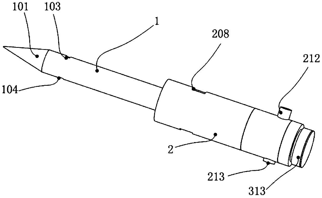 Sleeve type lumbar puncture needle and use method thereof