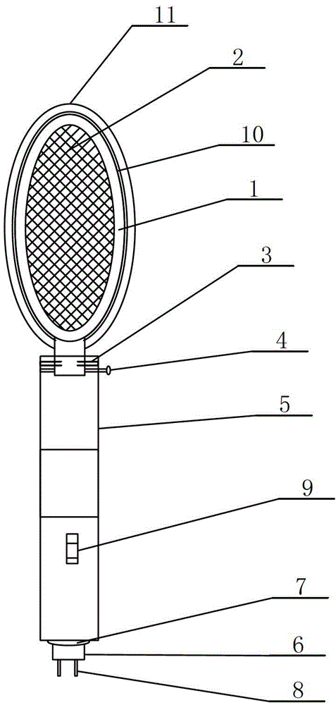 Novel electronic mosquito swatter