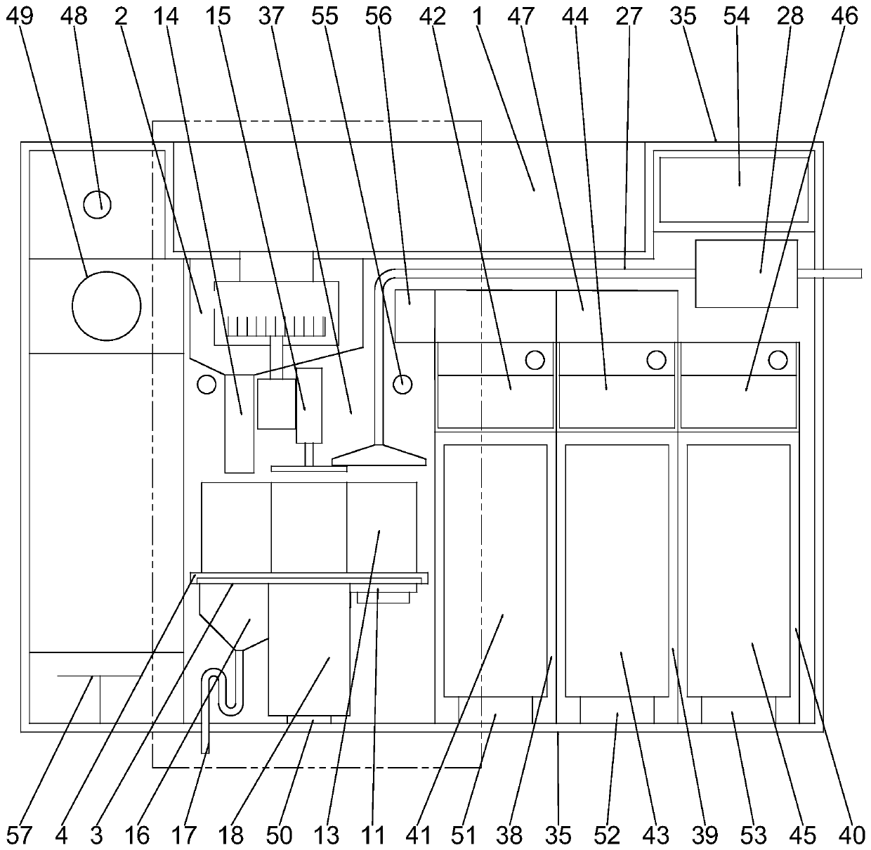 Wet garbage treatment device and household integrated multi-functional garbage sorting device