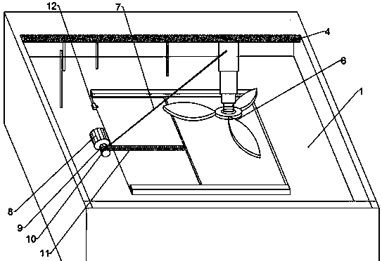 Ceiling structure combined with ceiling fan