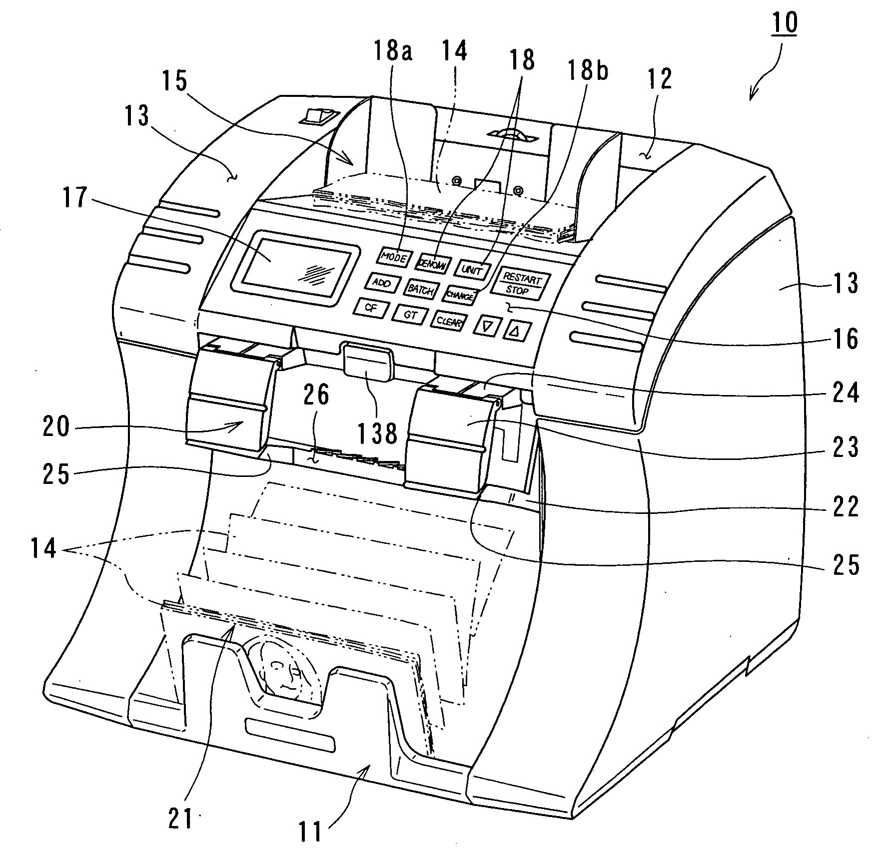 Paper sheet identifying and counting machine and method for identifying and counting paper sheet