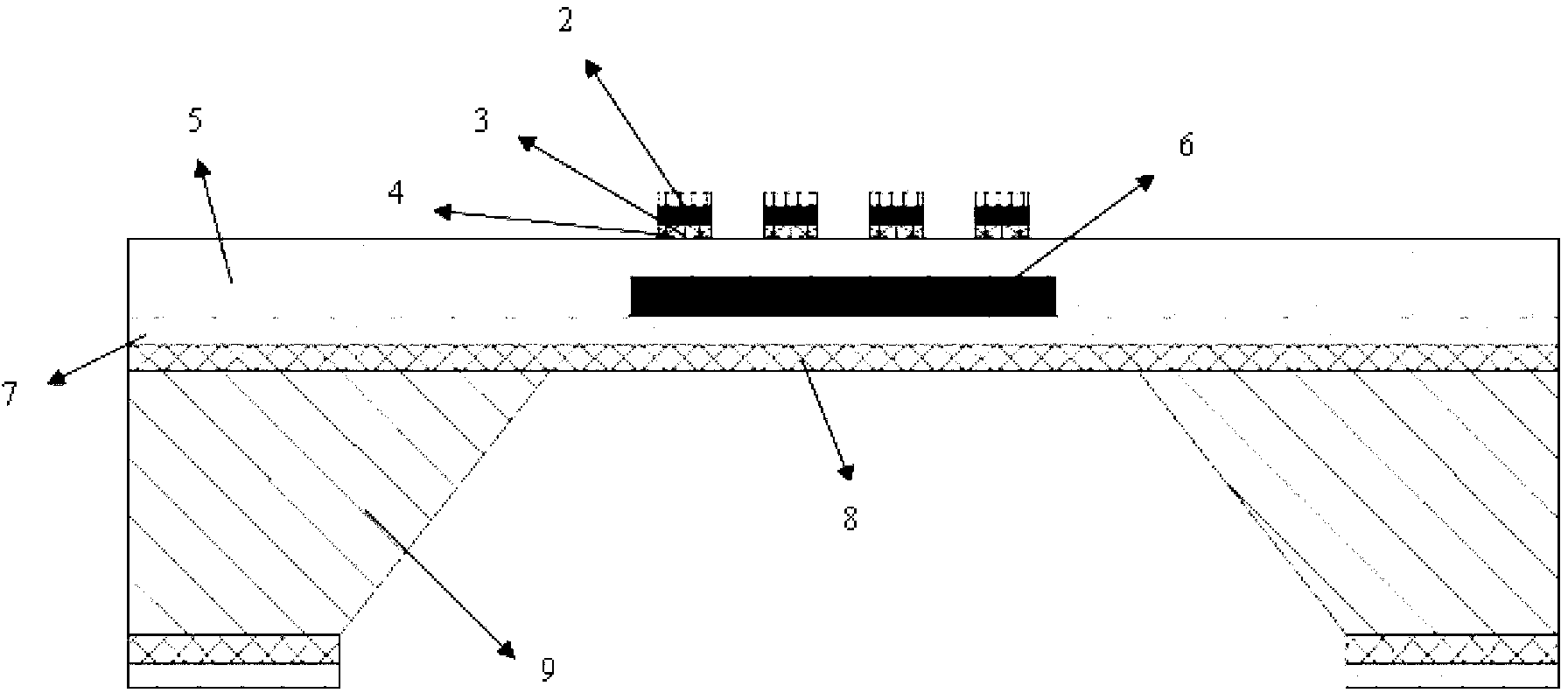 TiO2 sensitive layer structure used for oxygen sensor and preparation method thereof