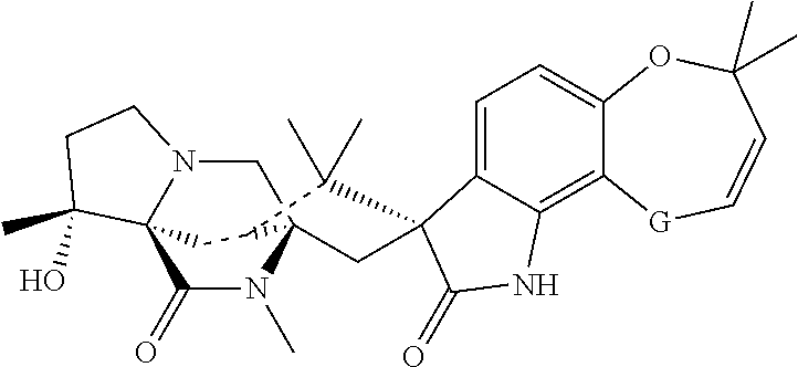 Compositions comprising macrocyclic lactone compounds and spirodioxepinoindoles