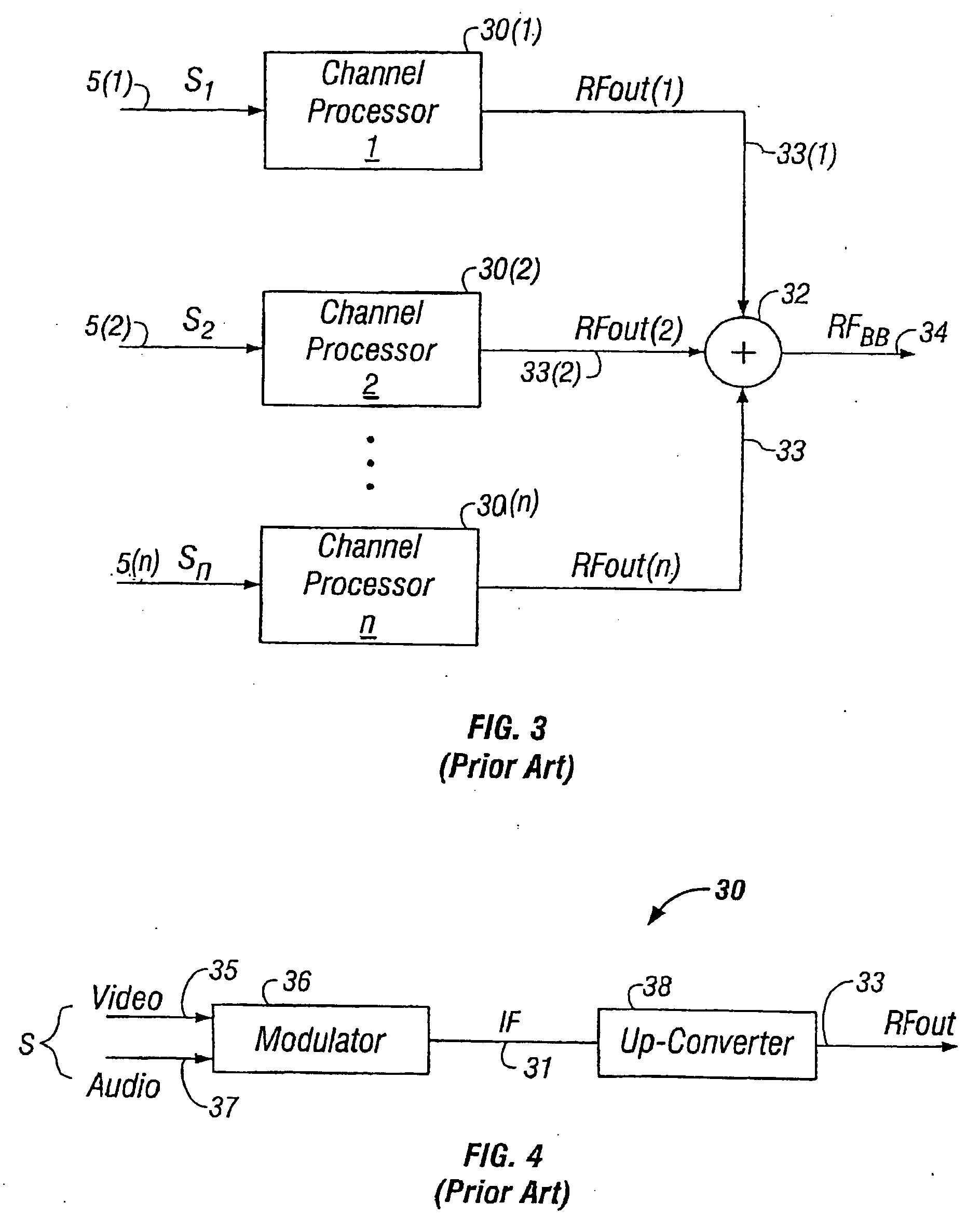 Varactor tunable RF filters having low distortion and high signal level capability