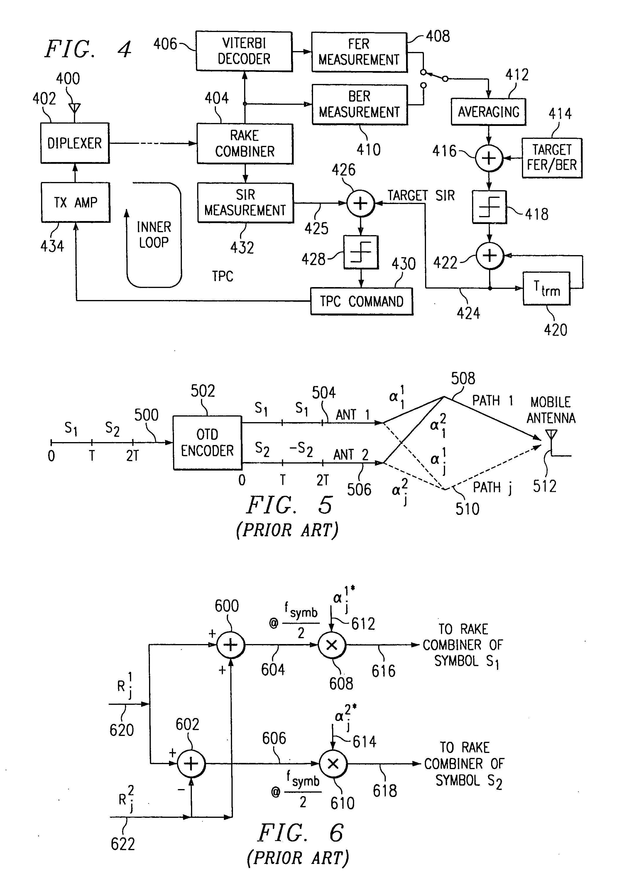 Block level space time transmit diversity in wireless communications