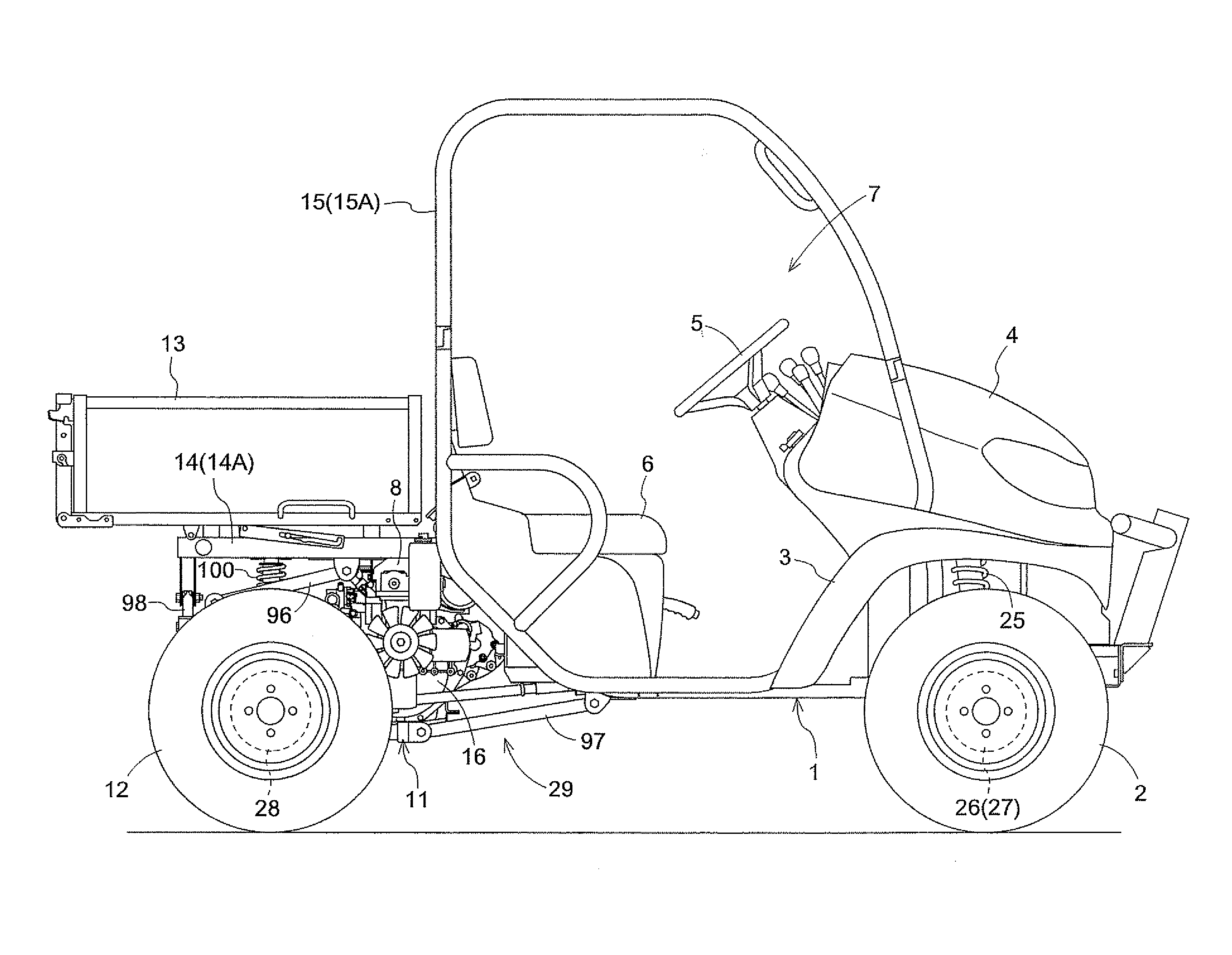 Frame Structure for Work Vehicle