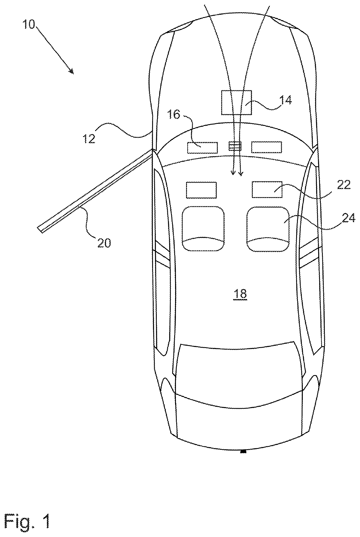 Air conditioning system for a vehicle and vehicle with an air conditioning system