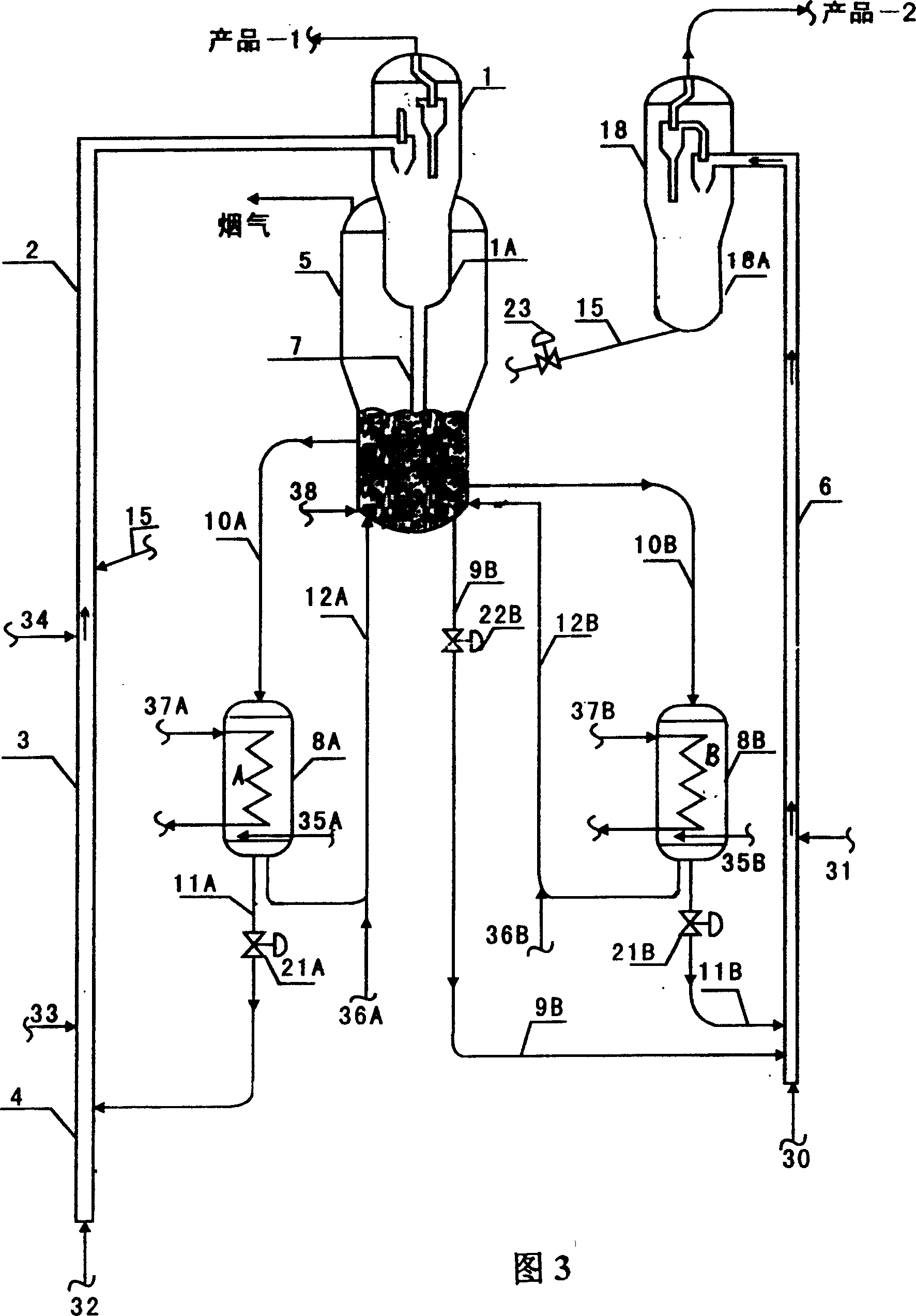 Method for catalytic conversion of heavy oil and device thereof