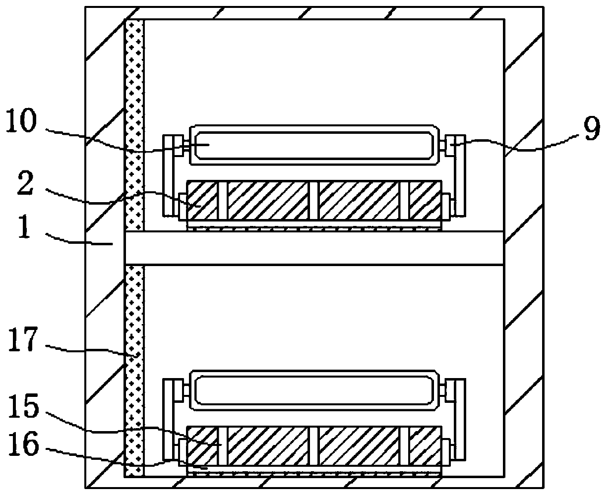 An adjustable drying device for papermaking machinery