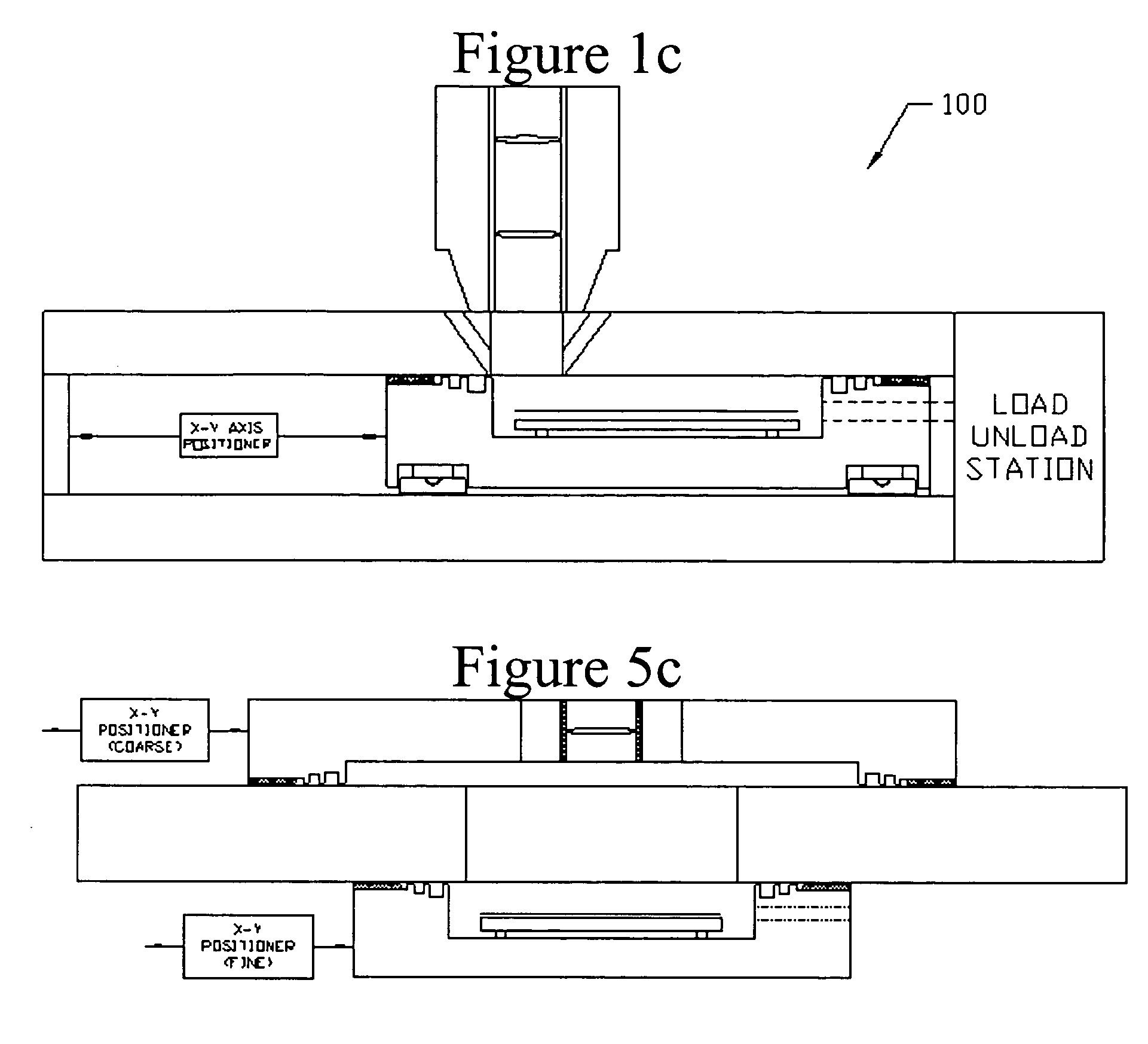 Moving vacuum chamber stage with air bearing and differentially pumped grooves