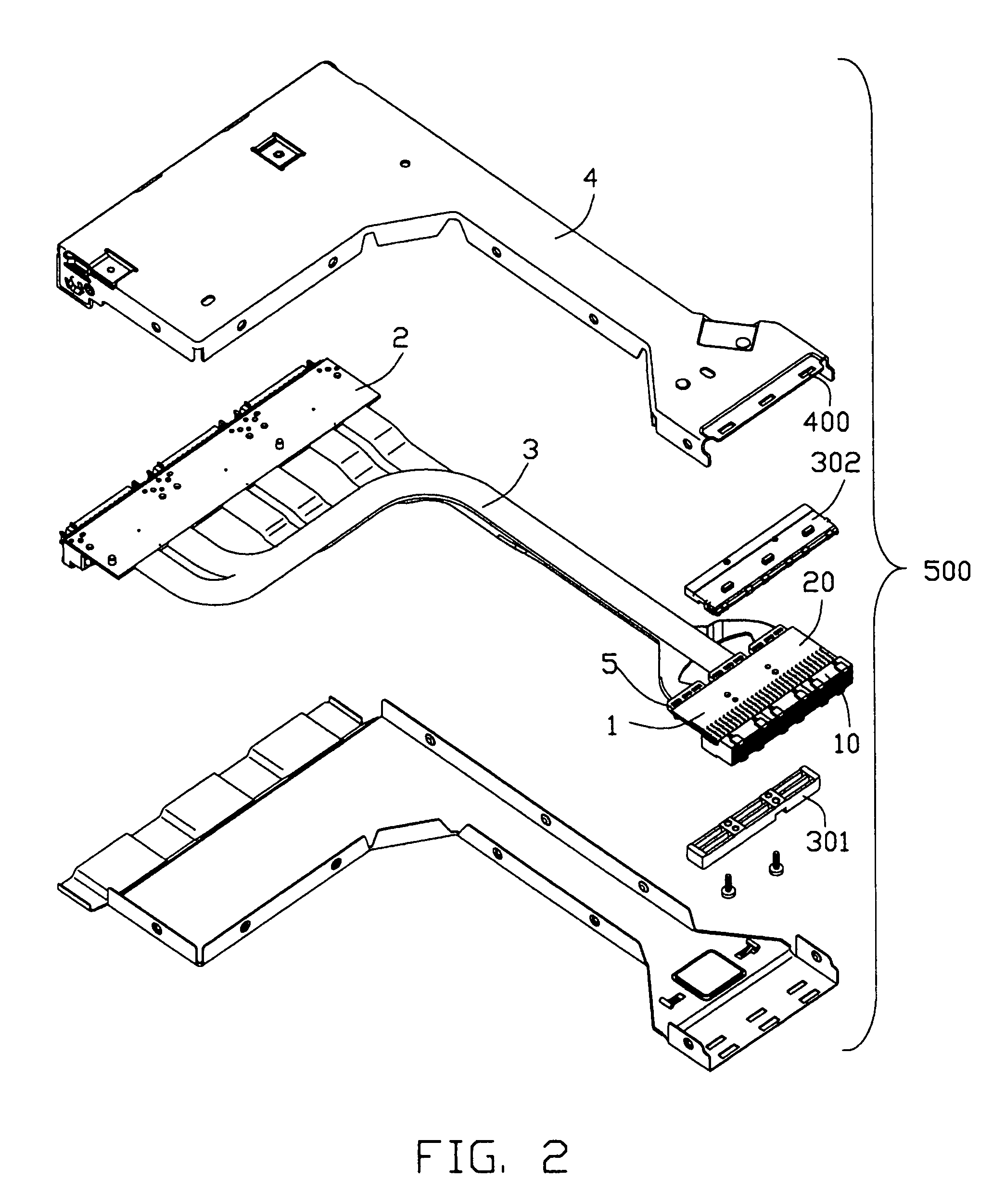 Cable connector assembly with wire spacer