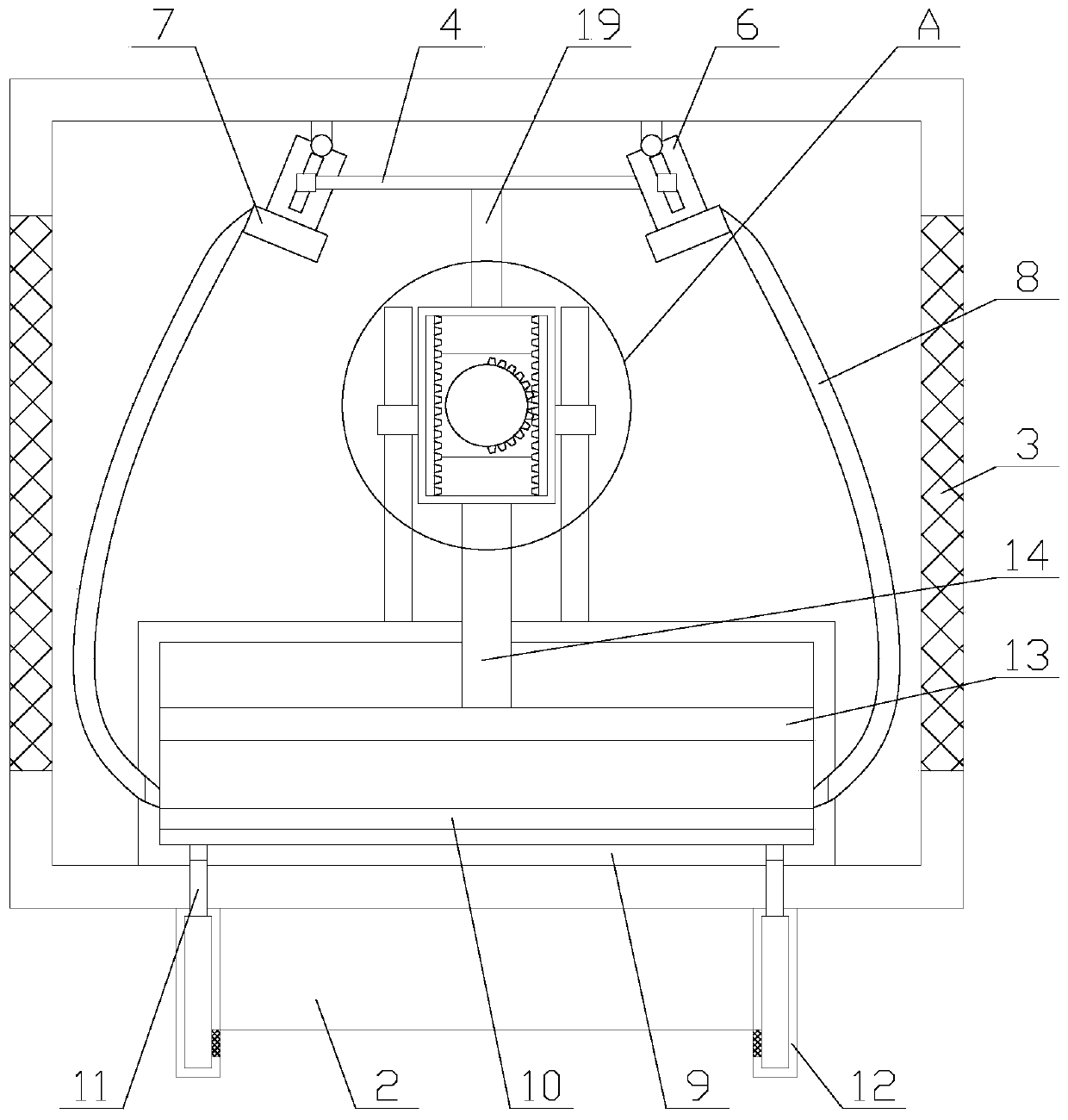 Outdoor monitoring equipment with good heat dissipation effect based on 5G network