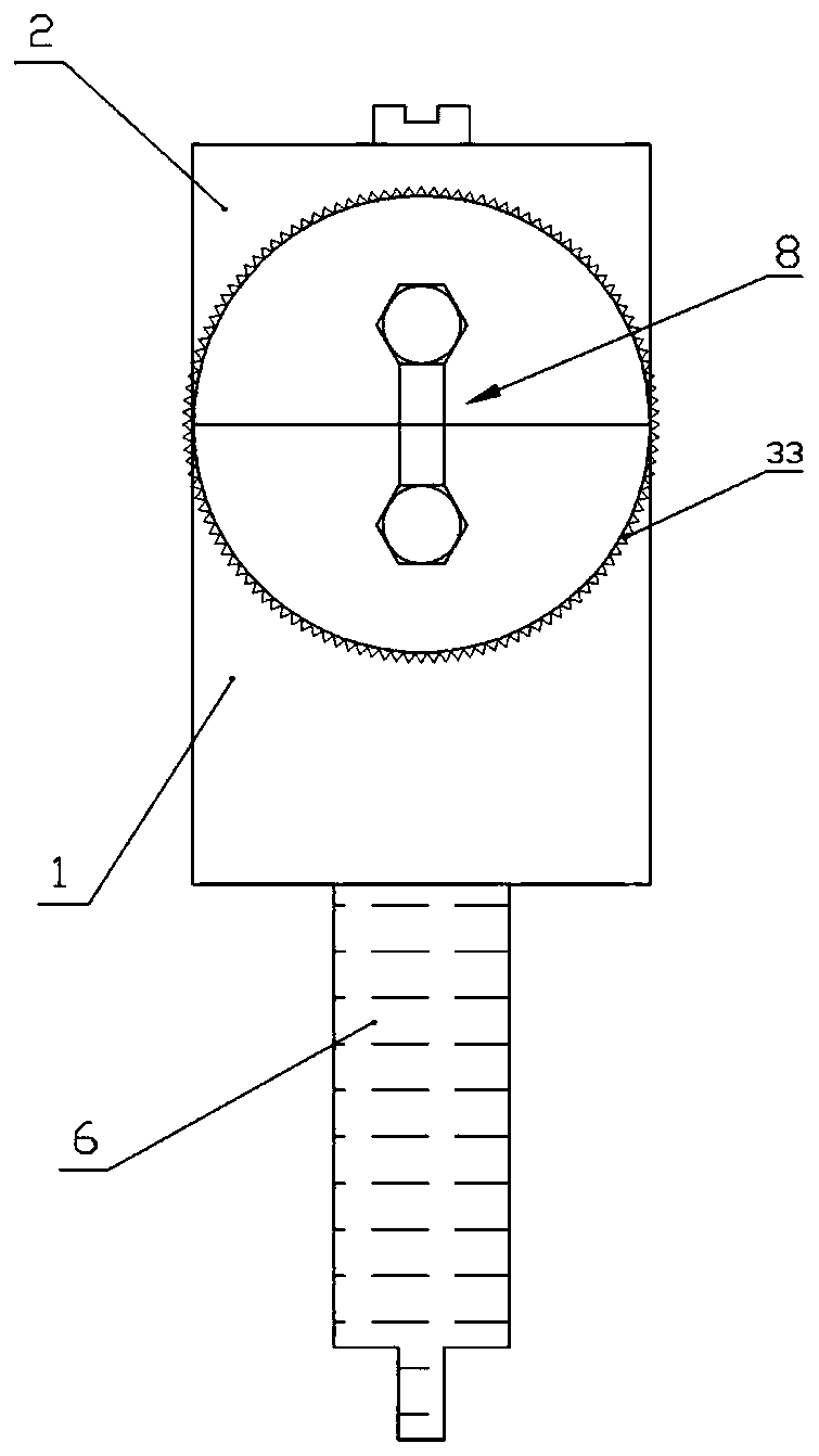 Rock tensile strength measuring device and measuring method