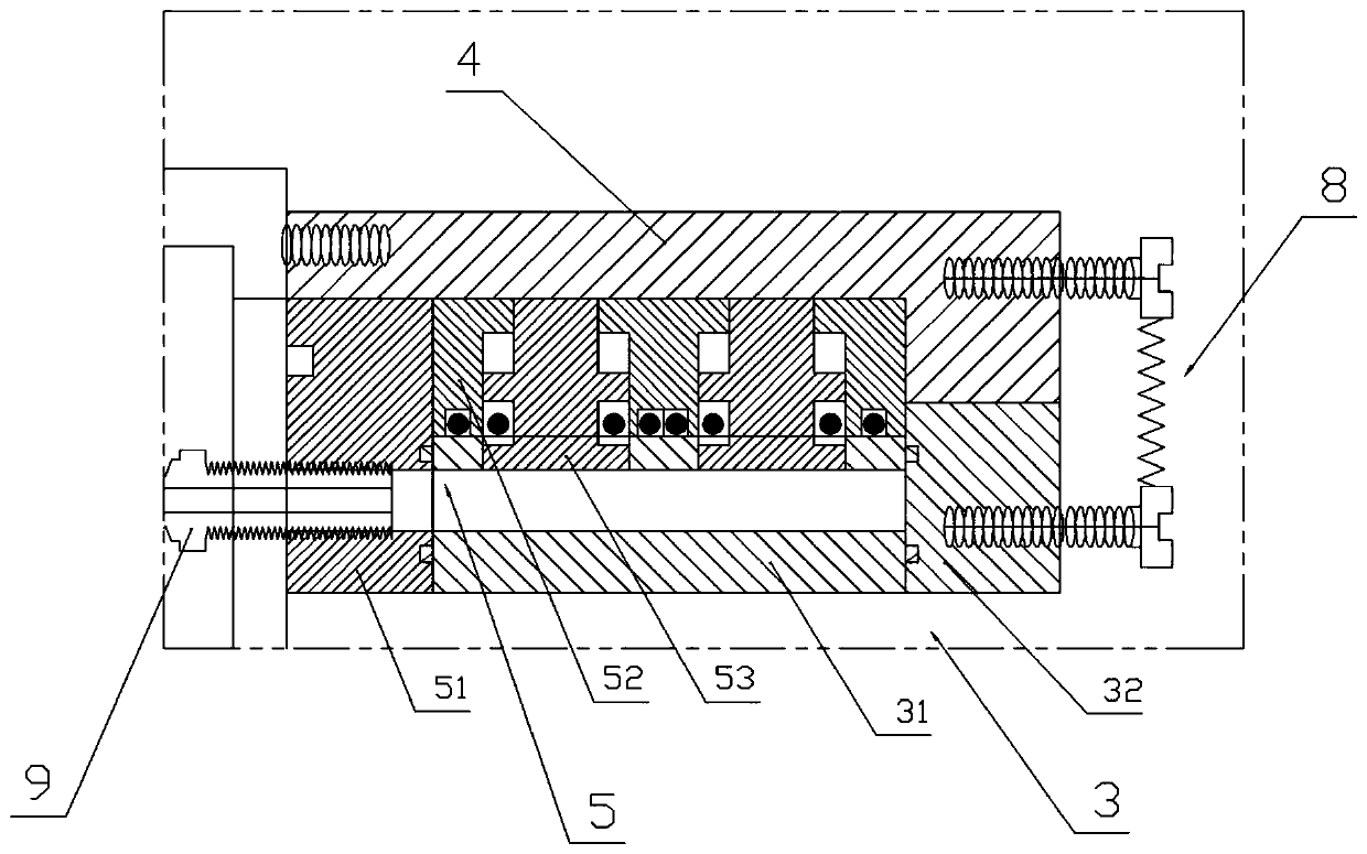 Rock tensile strength measuring device and measuring method