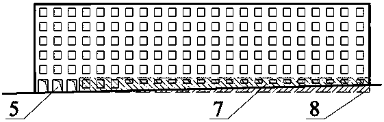 A method of constructing underground garage by utilizing the bad situation of slope land