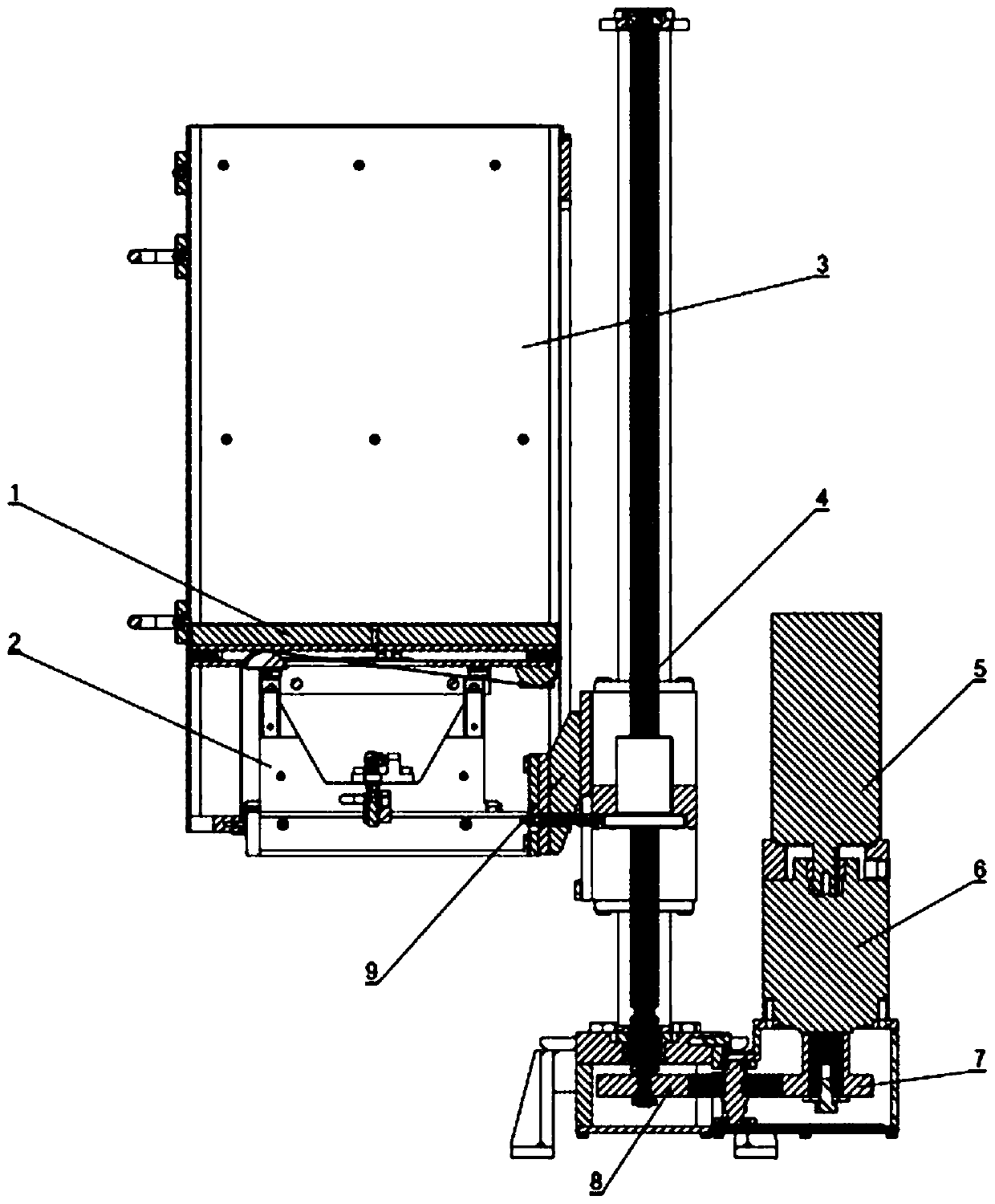 A forming platform with a sealing device