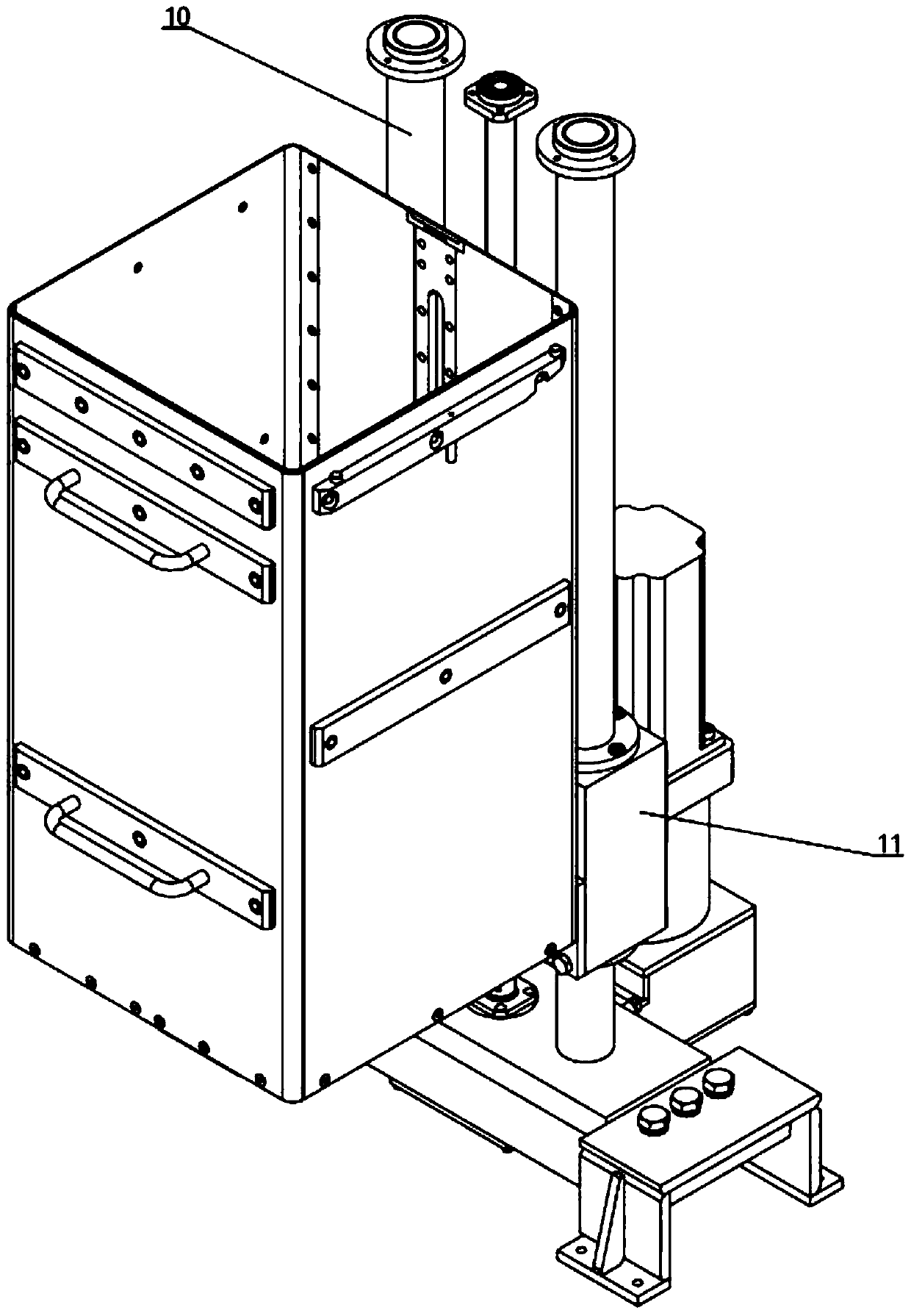 A forming platform with a sealing device