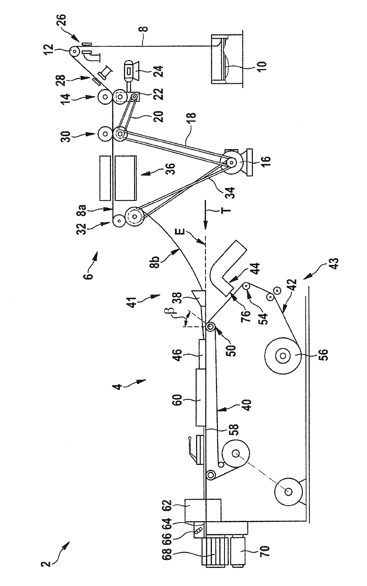 Apparatus for producing filters in the tobacco-processing industry