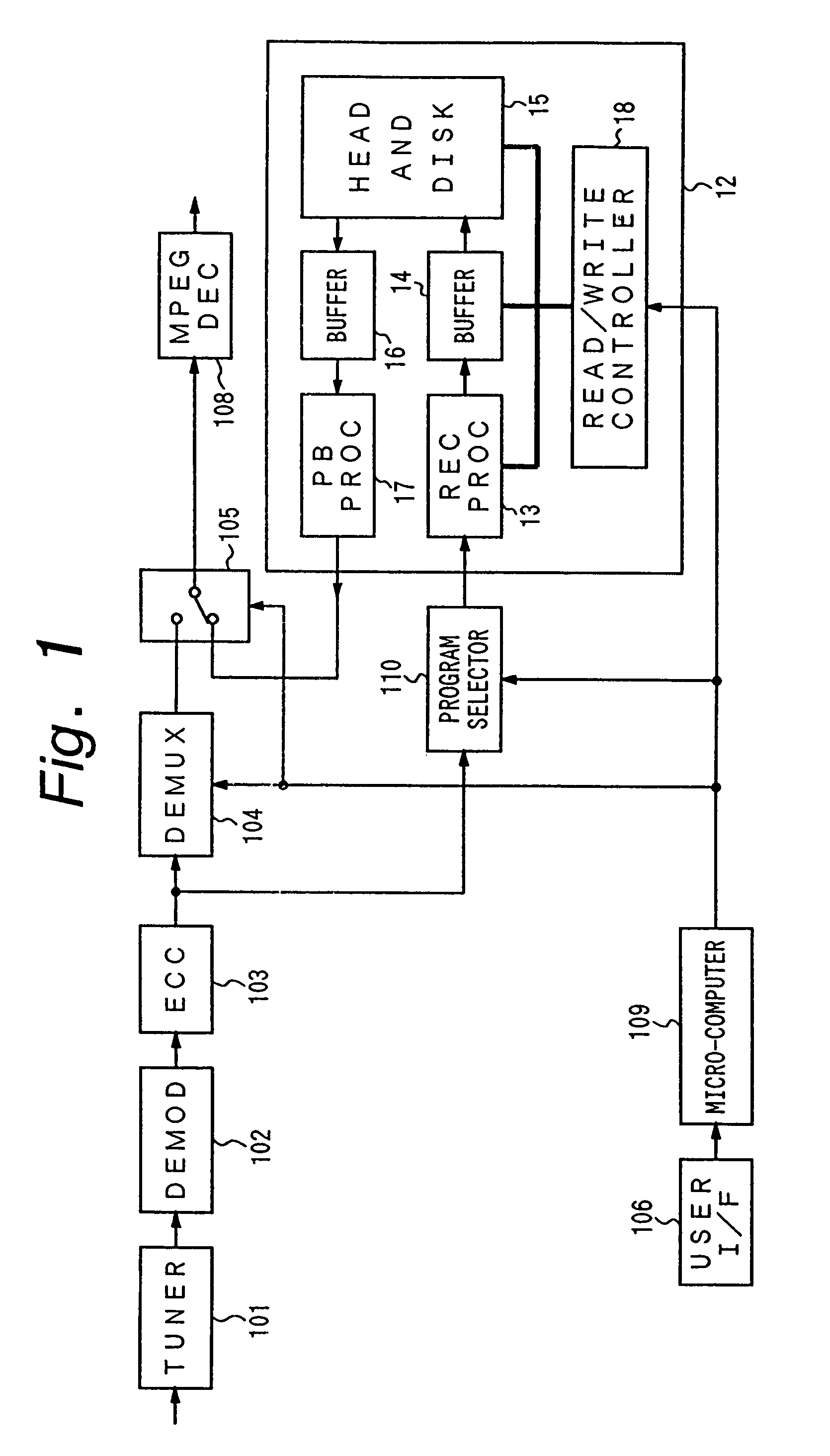 Near video-on-demand signal receiver