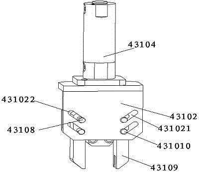 Mechanical taking hand of electronic drain valve controller assembly machine