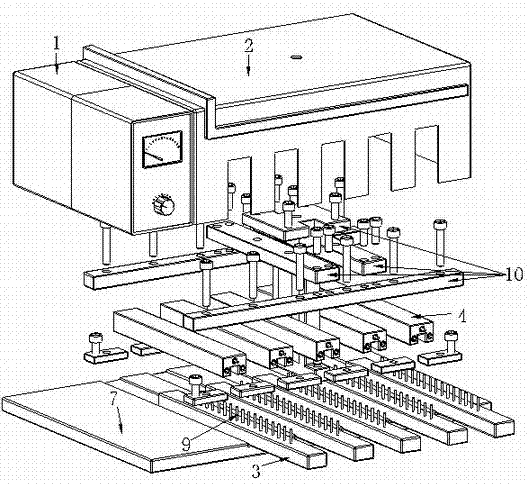 Adjustable heat shrink tube limit heating and sizing device