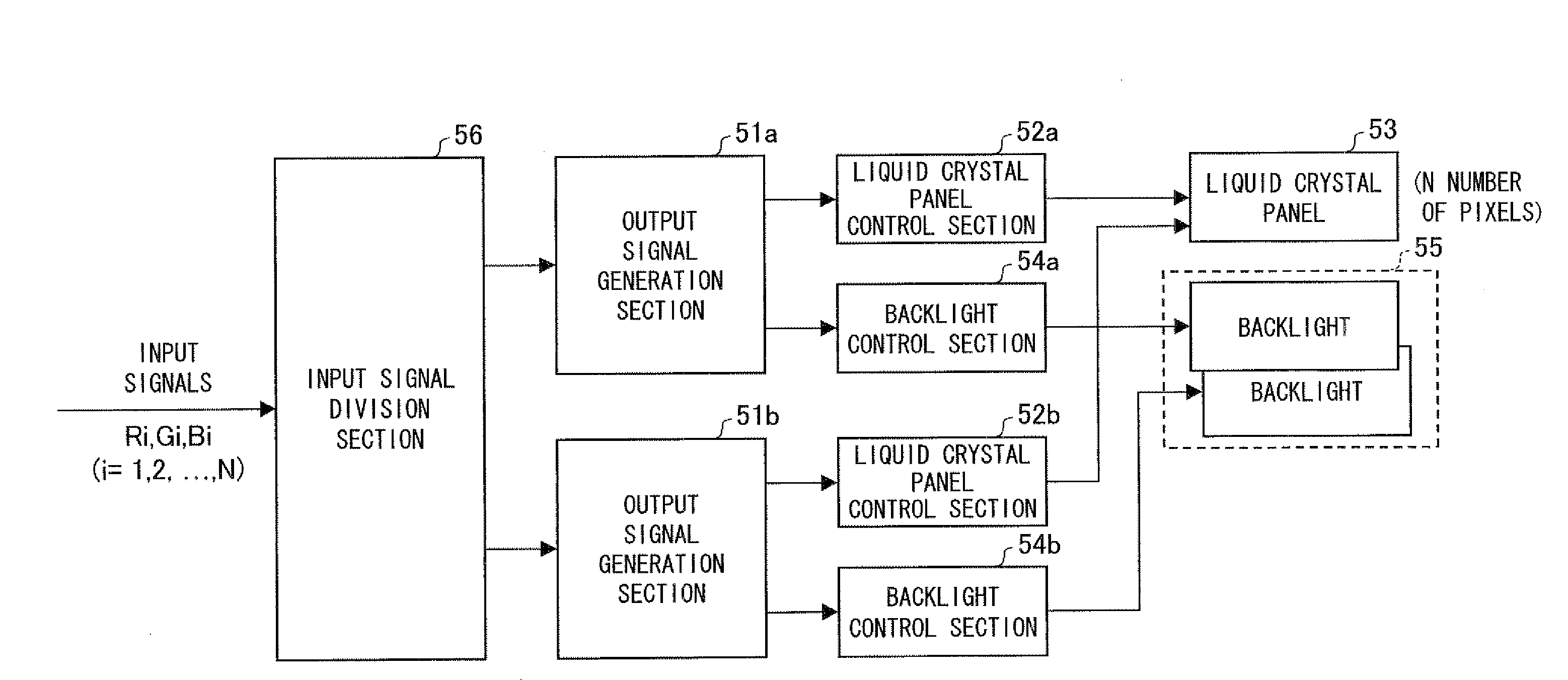 Transmission liquid crystal display device