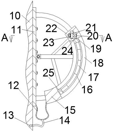 Air conditioner peripheral device for uniformly conveying cold and warm air flows at multiple locations