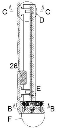 Air conditioner peripheral device for uniformly conveying cold and warm air flows at multiple locations