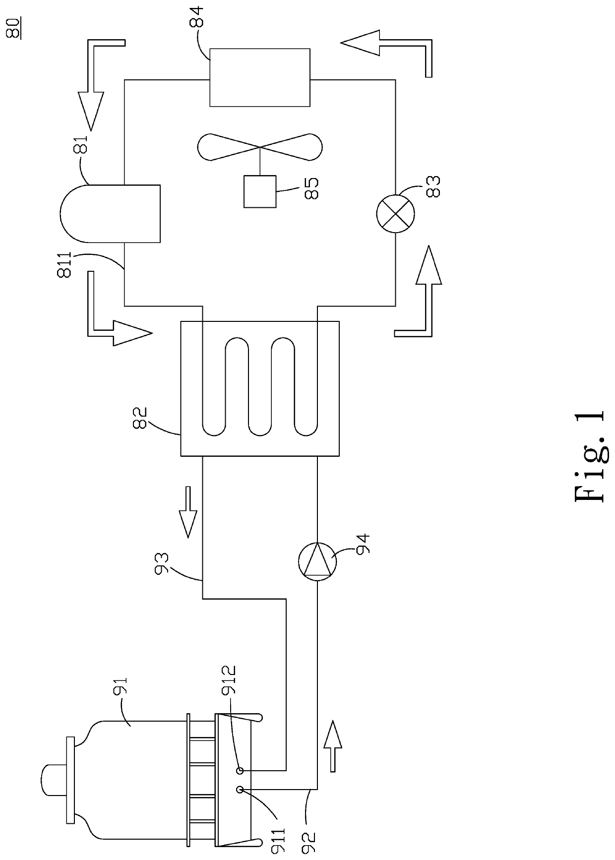 Integrated water-cooled air conditioning device