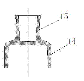 A molding die for rod-shaped insulator pillars for high-speed railways