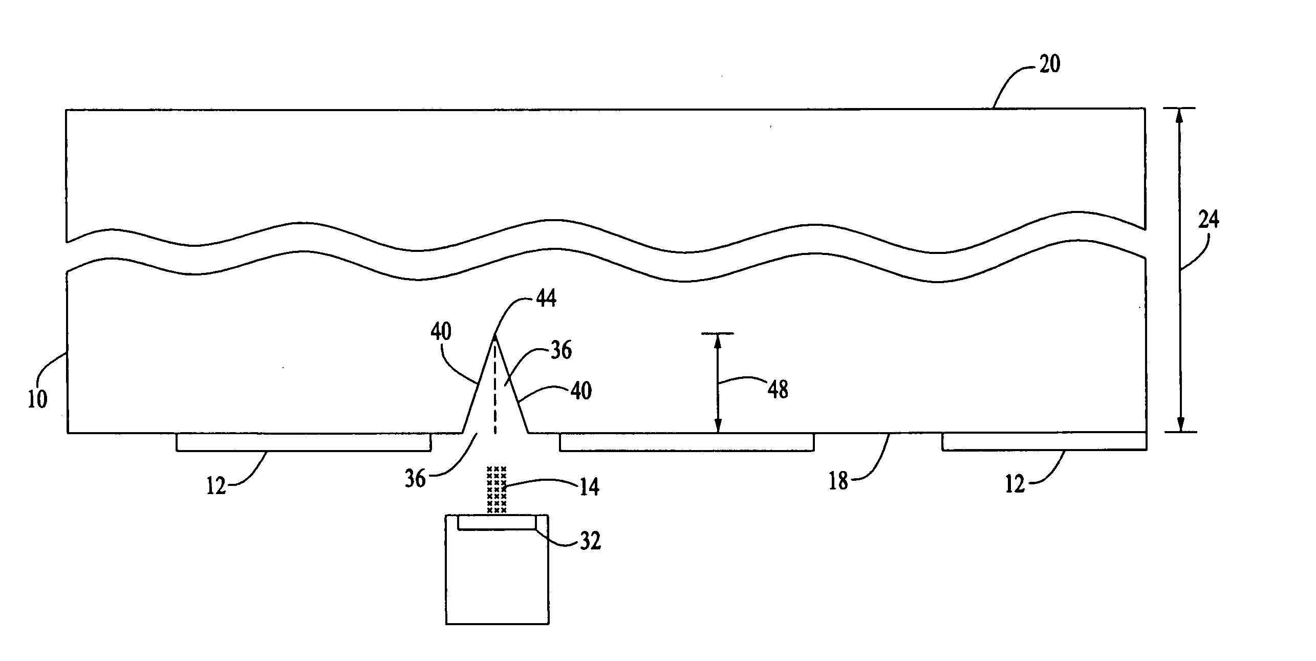 Method of forming a scribe line on a passive electronic component substrate