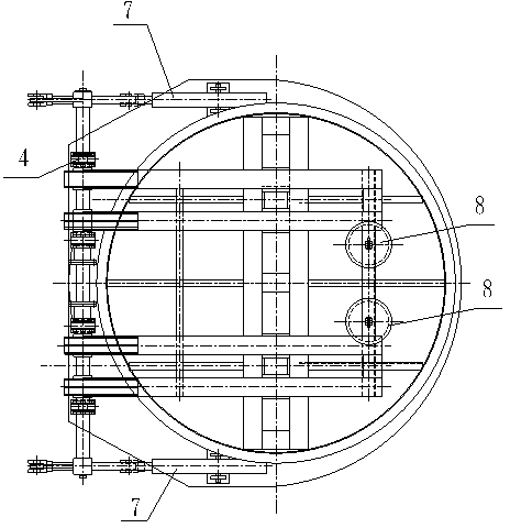 Normal temperature large-caliber flue gas pipeline inlet sealer for cement industry