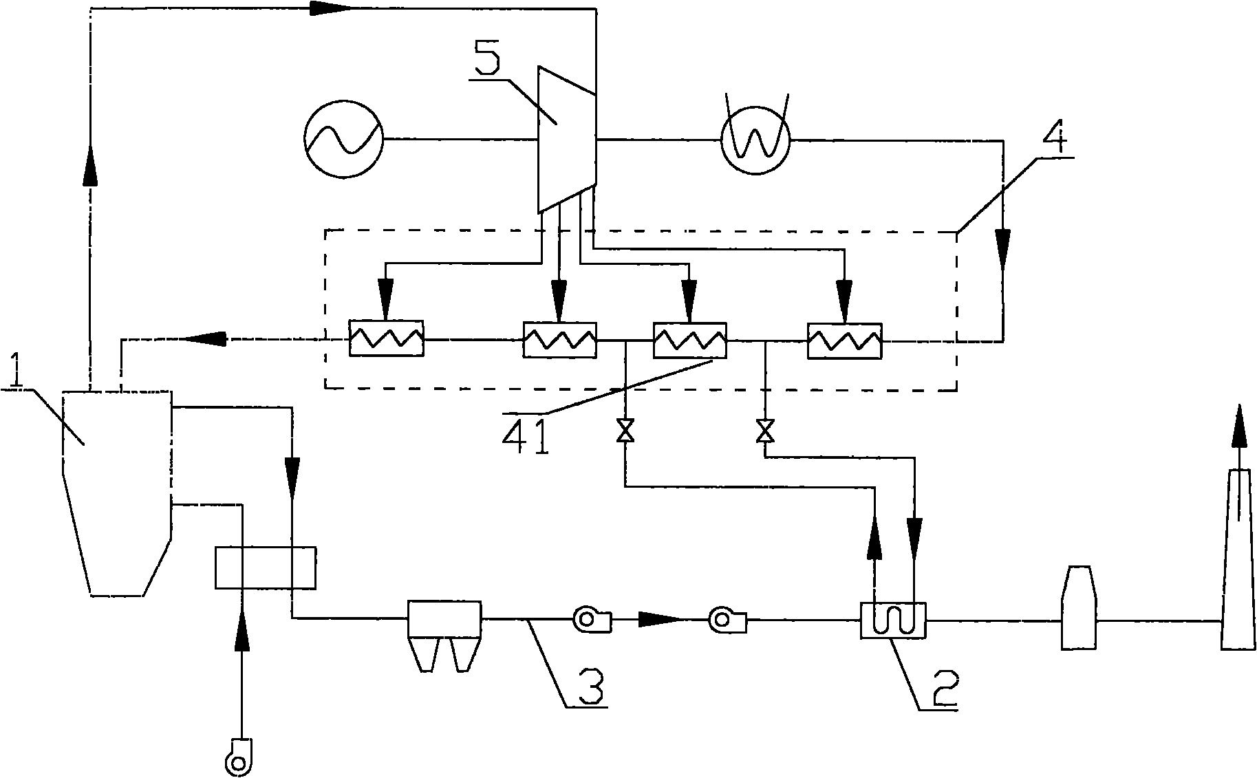 Method for improving quality of recyclable exhaust waste heat in power plant boiler and progressively utilizing exhaust waste heat