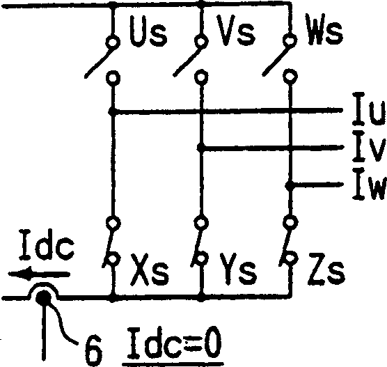 Current detecting unit for inverter