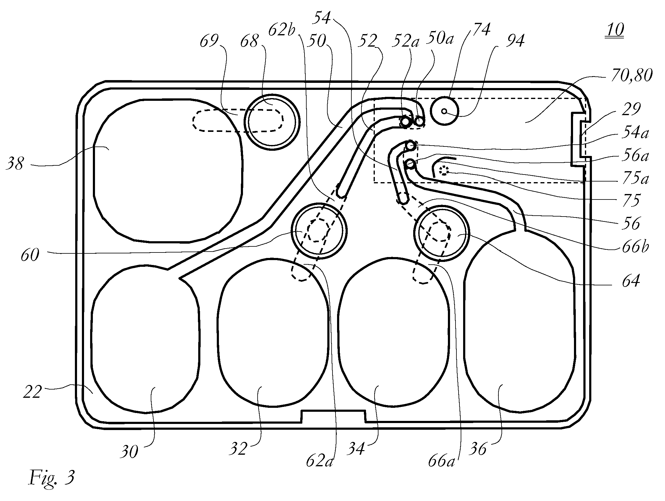 Disposable cassette and method of use for blood analysis on blood analyzer