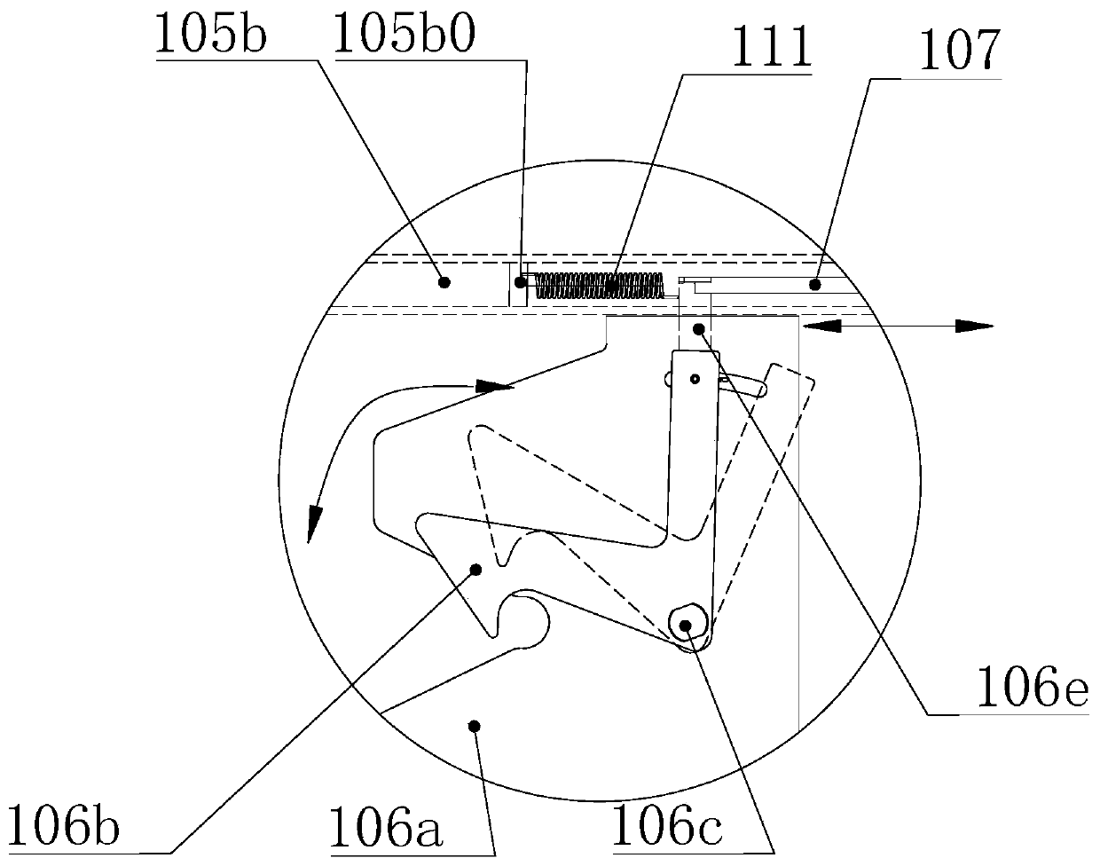 Transfer device for medical storage rack