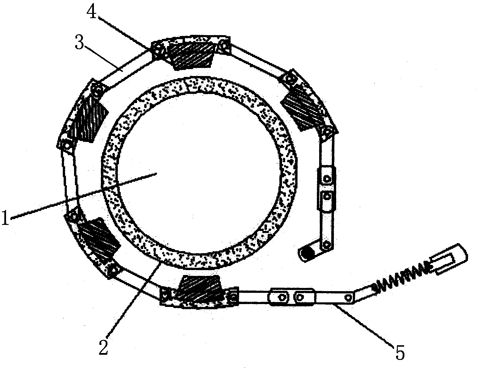 Vertical pay-off brake device