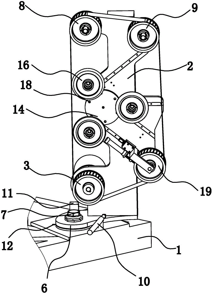 A belt grinder